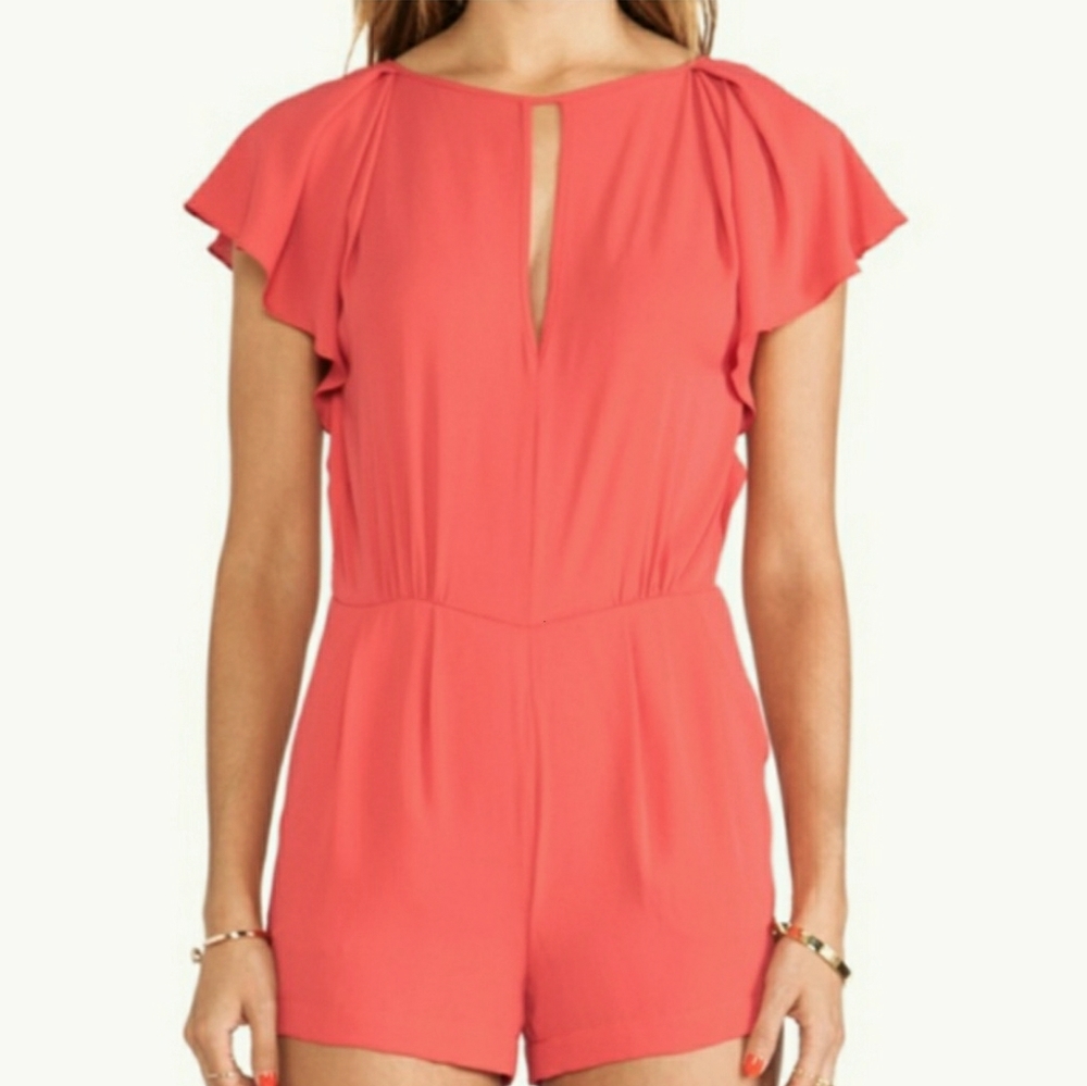 BCBG Short Sleeve Romper